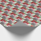 Mäuse unter einem roten Schirm Geschenkpapier (Ecke)