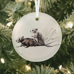 Mäuse von Hevener Ornament Aus Glas
