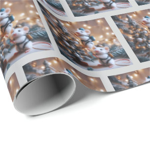 Mäuse-Weihnachtspapier Geschenkpapier