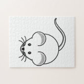 Mäuse(weißer) Cartoon Puzzle (Horizontal)