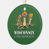 Mäuse Wisconsins Cheesehead Keramik Ornament (Links)