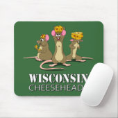 Mäuse Wisconsins Cheesehead Mousepad (Mit Mouse)
