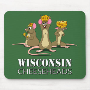 Mäuse Wisconsins Cheesehead Mousepad