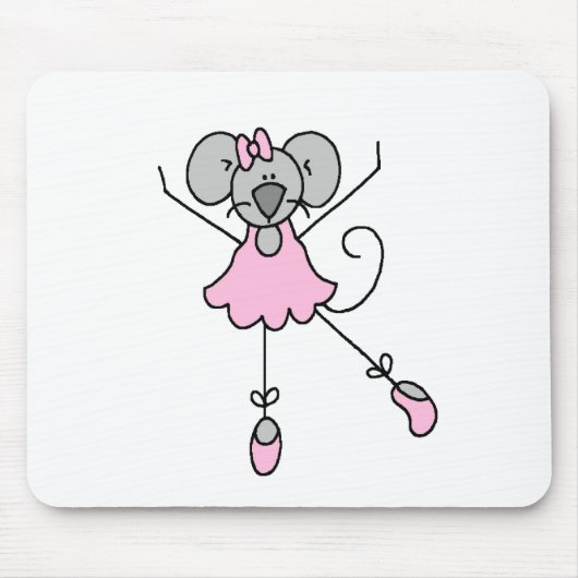Mäuseballerina drei Mousepad (Vorne)