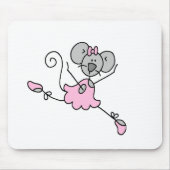 Mäuseballerina eine Mousepad (Vorne)