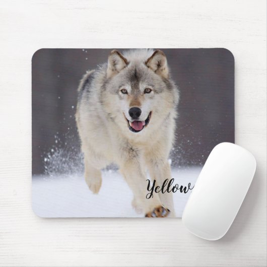 Mäusec$auflage-yellowstone-Wolf Mousepad (Mit Mouse)