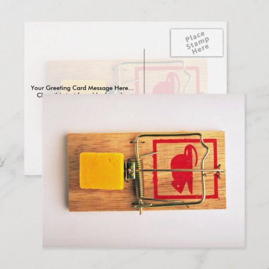 Mausefalle Postkarte (Vorne/Hinten)