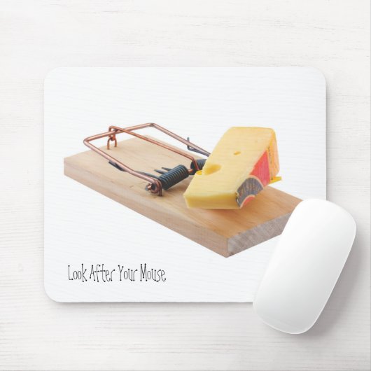 Mausefalle und Käse Mousepad (Mit Mouse)