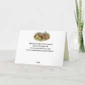 Mäusefamilie im Blätter - alles Gute zum Karte (Rückseite)