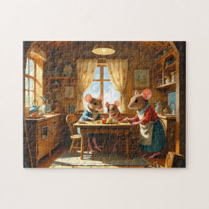 Mäusefamilie Puzzle