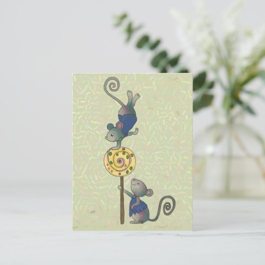 Mäusefest Postkarte (Stehend Vorderseite)