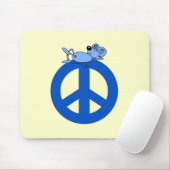 Mäusefriedenssymbol Mousepad (Mit Mouse)