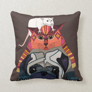 Mäusekatzen-Mopsschokolade Kissen