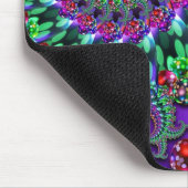 Mäusematte - Bokeh Fraktal lila Terquoise Mousepad (Ecke)