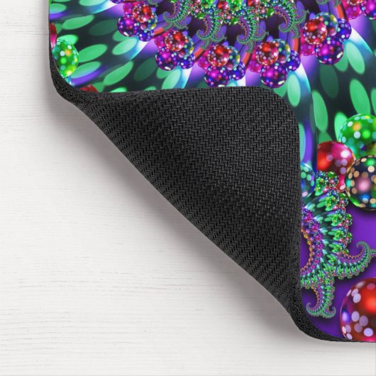 Mäusematte - Bokeh Fraktal lila Terquoise Mousepad (Ecke)