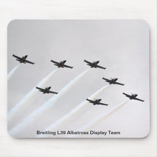 Mäusematte - Breitling L39 Albatros-Anzeigen-Team Mousepad (Vorne)