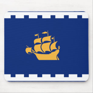 Mausepad mit Flagge von Quebec City, Kanada Mousepad