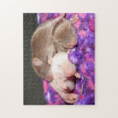 Mäusepuzzlespiel:  3 Baby-Mäuse Puzzle (Vertikal)