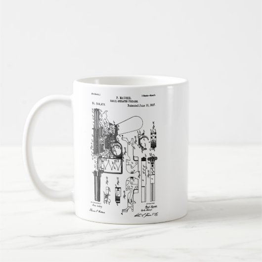 Mauser C96 Broomhandle Patent Blueprints Schematic Kaffeetasse (Links)
