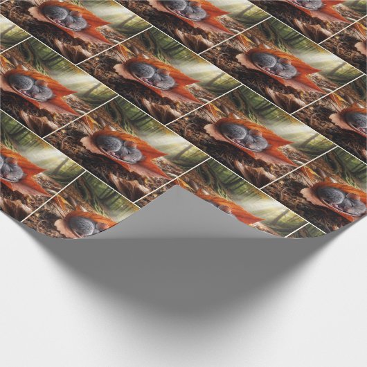 Mauseschlafen auf Ahornleder Geschenkpapier (Ecke)