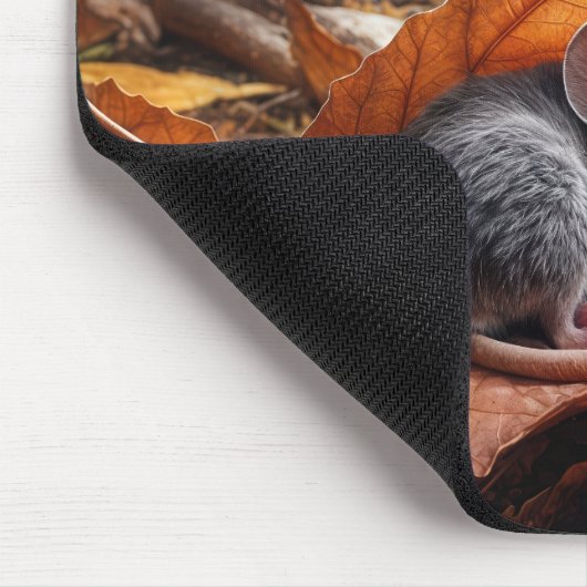 Mauseschlafen auf Ahornleder Mousepad (Ecke)