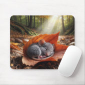 Mauseschlafen auf Ahornleder Mousepad (Mit Mouse)