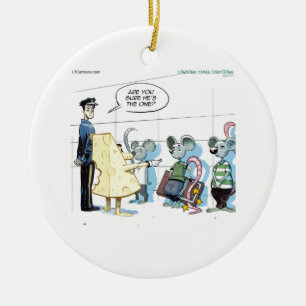 Mäuseverbrechen von Rick London Lustig Keramik Ornament