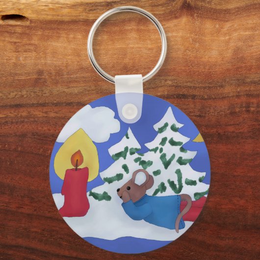 Mäuseweihnachten Schlüsselanhänger (Vorderseite)