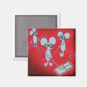 Mausfalle Magnet (Vorderseite/Rückseite)