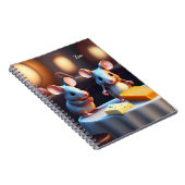 Mausfamilie am Esstisch Notizblock (Rechte Seite)