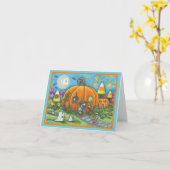 MAUSHAUS HALLOWEEN NOTE CARD Verse Karte (Gelbe Blume)