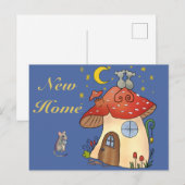 Maushaus New Zuhause Postkarte (Vorne/Hinten)