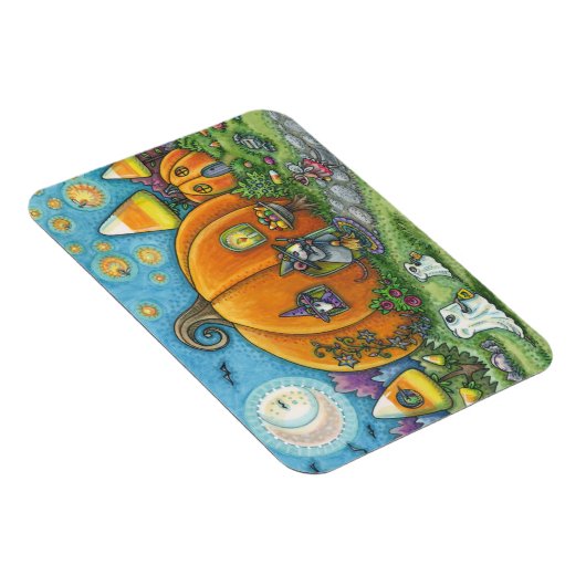 MAUSHAUS, TRICK ODER BEHANDLER HALLOWEWEEN MAGNET (Rechte Seite)