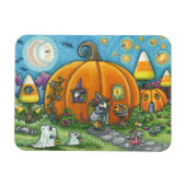 MAUSHAUS, TRICK ODER BEHANDLER HALLOWEWEEN MAGNET (Horizontal)