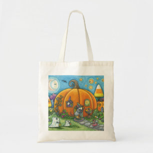MAUSHAUS, TRICK ODER BEHANDLUNG HALLOWEWEE TOTE BA TRAGETASCHE