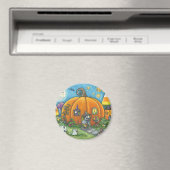 MAUSHAUS, TRICK ODER TREATERS HALLOWEEN MAGNET RD (In Situ (Geschirrspüler))