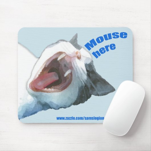 Maushier Mousepad Blau (Mit Mouse)