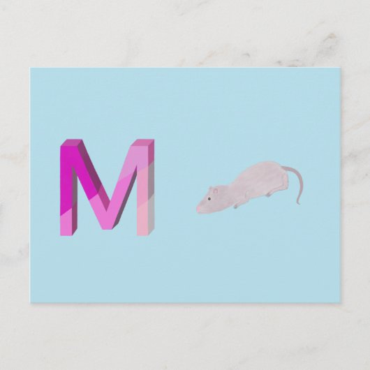 Mauskarte Postkarte (Vorderseite)