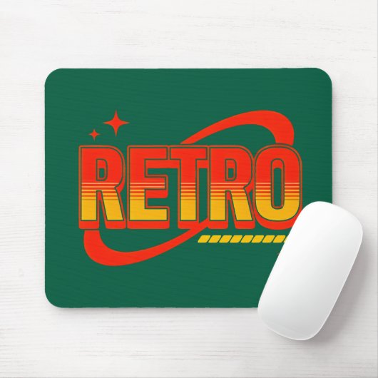 Mauskissen Retro. Mousepad (Mit Mouse)