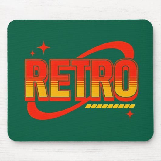 Mauskissen Retro. Mousepad (Vorne)