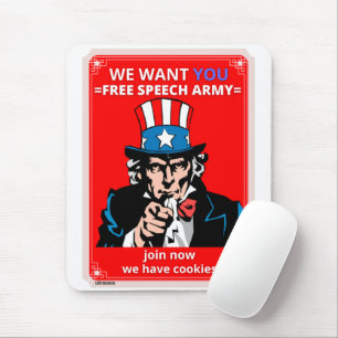 Mausklick "UNCLE SAM" Mousepad