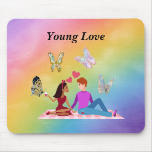 Mauslpad mit jungem Liebespaar Mousepad