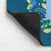 Mausmatte Benutzerdefinierte Anfangsbuchstabe Blum Mousepad (Ecke)