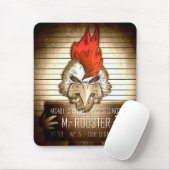 Mausmatte Mr. Rooster Vintage Mousepad (Mit Mouse)