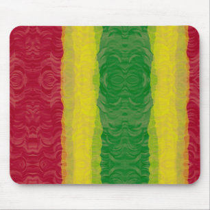 Mausmatte Rasta Rot Gelb Grün Mousepad