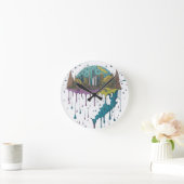 Mausmonster Runde Wanduhr (Zuhause)