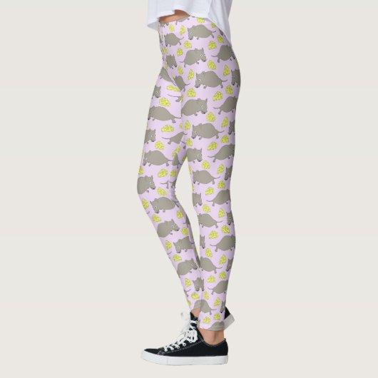 Mausmuster rosa leggings (Links)