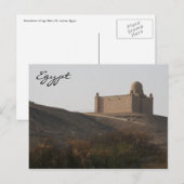 Mausoleum aga khan postkarte (Vorne/Hinten)