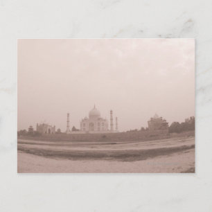 "Mausoleum am Flussufer, Taj Mahal, Agra, Postkarte
