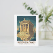 Mausoleum at Halicarnassus 7 Wonders of the World Postkarte (Stehend Vorderseite)
